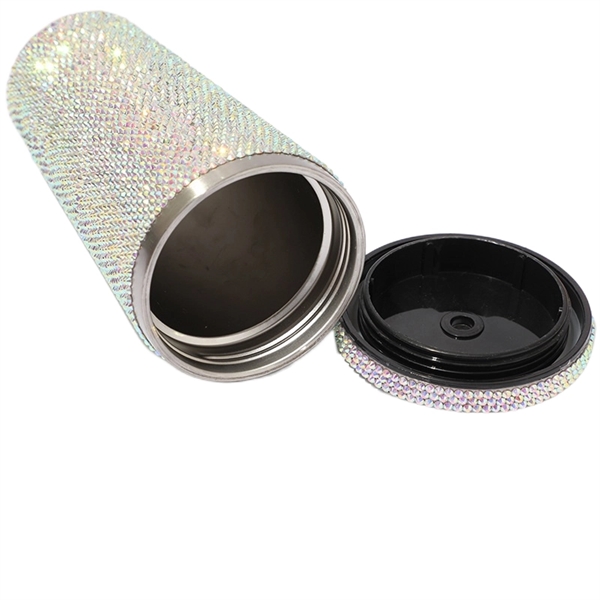 16.9 oz Studded Stainless Steel Tumbler With Lid and Straw - 16.9 oz Studded Stainless Steel Tumbler With Lid and Straw - Image 9 of 9