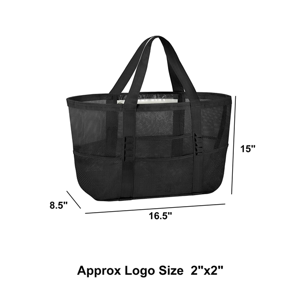 Mesh Beach Tote Bag - Mesh Beach Tote Bag - Image 1 of 6