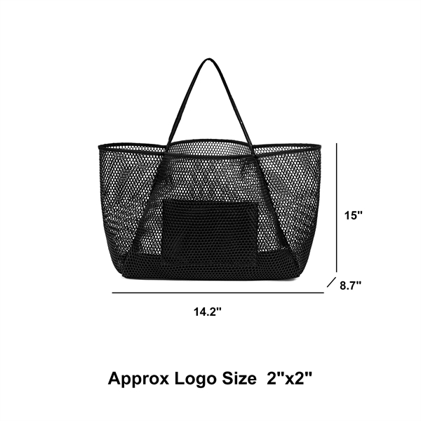 Mesh Beach Tote Bag - Mesh Beach Tote Bag - Image 1 of 8