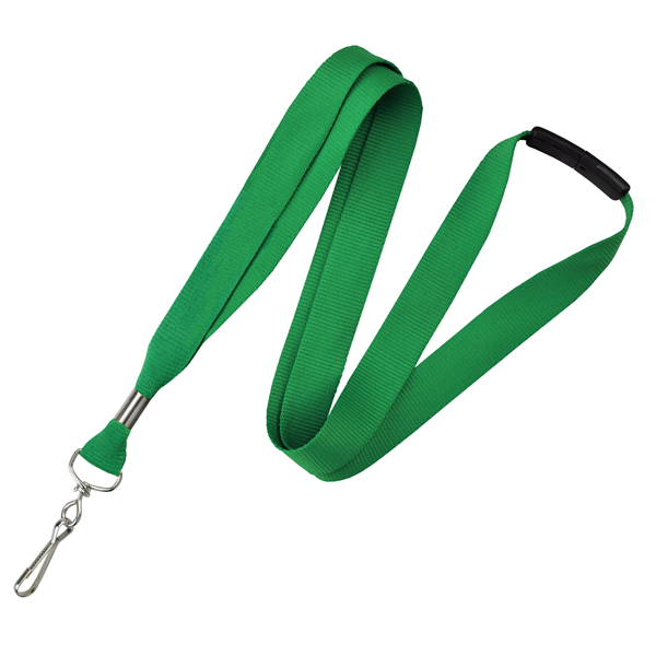 5/8" Custom Silkscreen Lanyards, Flat Ribbed Polyester - 5/8" Custom Silkscreen Lanyards, Flat Ribbed Polyester - Image 1 of 9