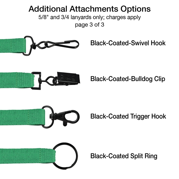 1" Custom Silkscreen Lanyards, Flat Ribbed Polyester - 1" Custom Silkscreen Lanyards, Flat Ribbed Polyester - Image 8 of 10