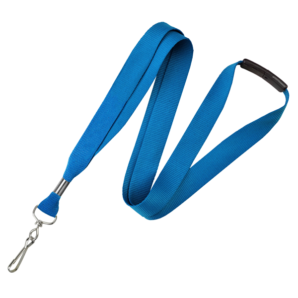 3/8" Custom Silkscreen Lanyards, Flat Ribbed Polyester - 3/8" Custom Silkscreen Lanyards, Flat Ribbed Polyester - Image 3 of 12