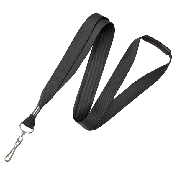 5/8" Custom Silkscreen Lanyards, Flat Ribbed Polyester - 5/8" Custom Silkscreen Lanyards, Flat Ribbed Polyester - Image 9 of 9