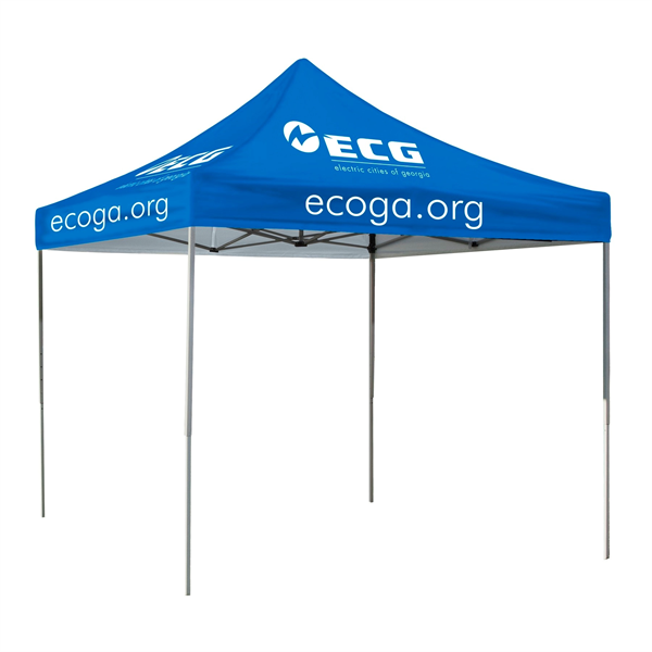 Steel Premium 30mm 10ft Square Event Tent Full-Color Dye Sub - Steel Premium 30mm 10ft Square Event Tent Full-Color Dye Sub - Image 0 of 19