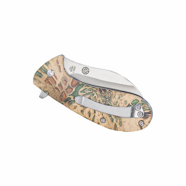 AMERICAN BUFFALO® ELITE FOLDING BB GRUNT KNIFE - CAMO - AMERICAN BUFFALO® ELITE FOLDING BB GRUNT KNIFE - CAMO - Image 1 of 1