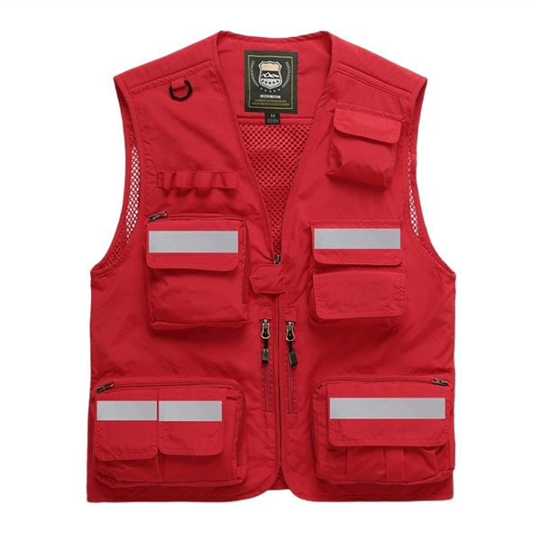 Outdoor Utility Fishing Vest - Outdoor Utility Fishing Vest - Image 20 of 20