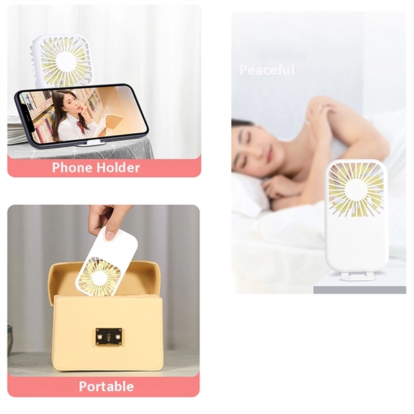 Mini Handheld Fan with USB Charging - Mini Handheld Fan with USB Charging - Image 1 of 3
