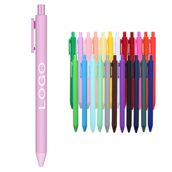 Macarons Gel Black Ink 0.5 Mm Press Ballpoint Pen - Macarons Gel Black Ink 0.5 Mm Press Ballpoint Pen - Image 0 of 4