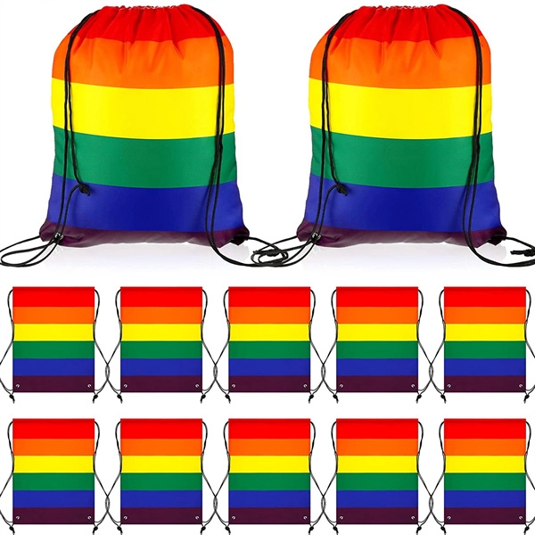 Lgbt Gay Pride Drawstring Bags - Lgbt Gay Pride Drawstring Bags - Image 0 of 3
