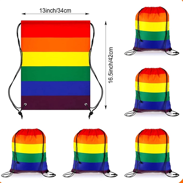 Lgbt Gay Pride Drawstring Bags - Lgbt Gay Pride Drawstring Bags - Image 1 of 3
