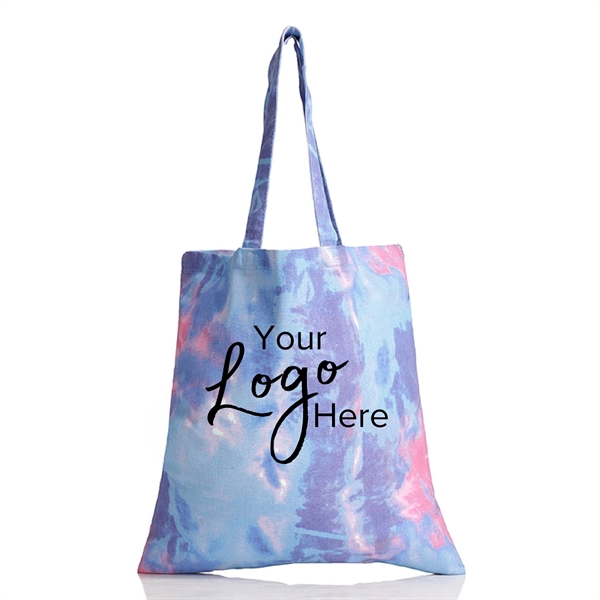 Tie-Dye Tote Bag 15"W x 16"H - Tie-Dye Tote Bag 15"W x 16"H - Image 1 of 3