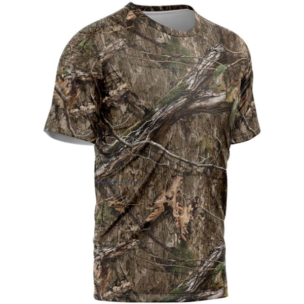 Mossy Oak® Men's 4.4 Oz. Polyester Interlock T-Shirt - Mossy Oak® Men's 4.4 Oz. Polyester Interlock T-Shirt - Image 2 of 6
