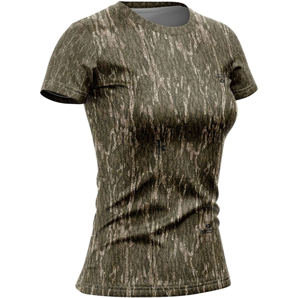 Mossy Oak® Women's 4.4 Oz. Polyester Interlock T-Shirt - Mossy Oak® Women's 4.4 Oz. Polyester Interlock T-Shirt - Image 2 of 2