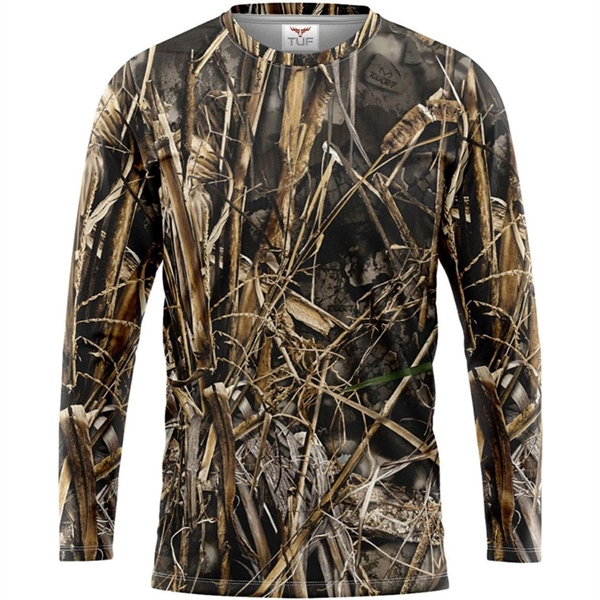 Realtree® Men's. Polyester Interlock Long Sleeve T-Shirt - Realtree® Men's. Polyester Interlock Long Sleeve T-Shirt - Image 0 of 5