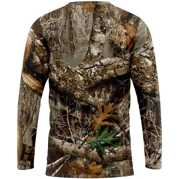 Realtree® Men's. Polyester Interlock Long Sleeve T-Shirt - Realtree® Men's. Polyester Interlock Long Sleeve T-Shirt - Image 3 of 5