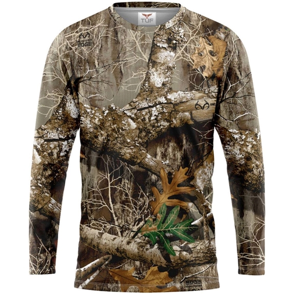 Realtree® Men's. Polyester Interlock Long Sleeve T-Shirt - Realtree® Men's. Polyester Interlock Long Sleeve T-Shirt - Image 4 of 5