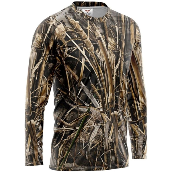 Realtree® Men's. Polyester Interlock Long Sleeve T-Shirt - Realtree® Men's. Polyester Interlock Long Sleeve T-Shirt - Image 5 of 5