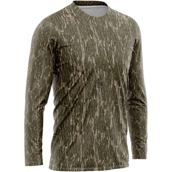 Mossy Oak® Men's. Polyester Interlock Long Sleeve T-Shirt - Mossy Oak® Men's. Polyester Interlock Long Sleeve T-Shirt - Image 1 of 4