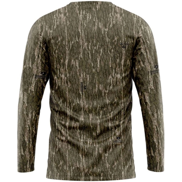 Mossy Oak® Men's. Polyester Interlock Long Sleeve T-Shirt - Mossy Oak® Men's. Polyester Interlock Long Sleeve T-Shirt - Image 3 of 4