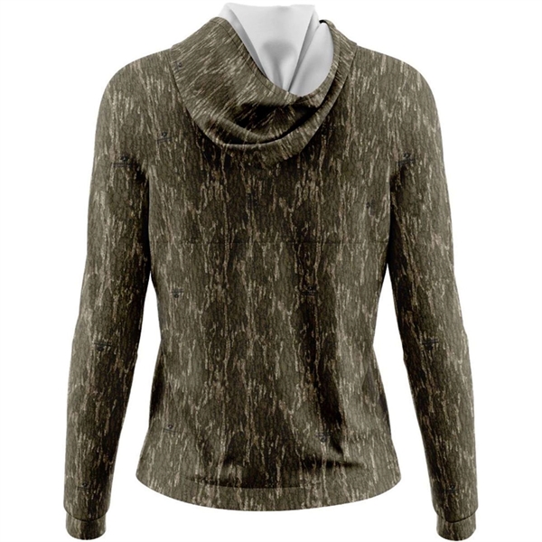 Mossy Oak® Women's. Polyester Interlock Half Zip Hoodie - Mossy Oak® Women's. Polyester Interlock Half Zip Hoodie - Image 2 of 4
