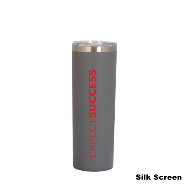 20 oz Power Coating Skinny Tumbler with Straw and Lid - 20 oz Power Coating Skinny Tumbler with Straw and Lid - Image 17 of 27