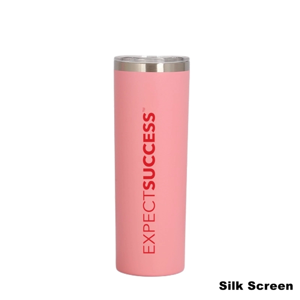 20 oz Power Coating Skinny Tumbler with Straw and Lid - 20 oz Power Coating Skinny Tumbler with Straw and Lid - Image 18 of 27