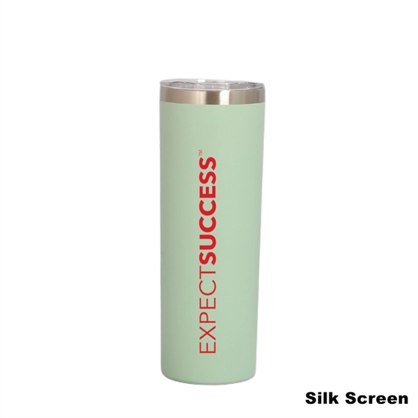 20 oz Power Coating Skinny Tumbler with Straw and Lid - 20 oz Power Coating Skinny Tumbler with Straw and Lid - Image 19 of 27