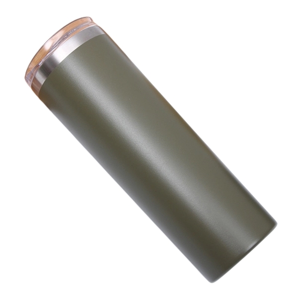20 oz Power Coating Skinny Tumbler with Straw and Lid - 20 oz Power Coating Skinny Tumbler with Straw and Lid - Image 21 of 27