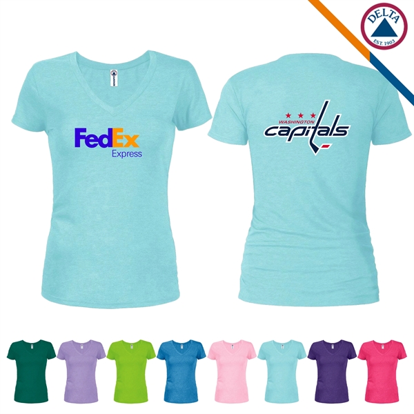 Delta Apparel® 4.3 oz 100% Cotton Junior Tees - Delta Apparel® 4.3 oz 100% Cotton Junior Tees - Image 0 of 5