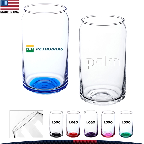 16 oz. Can Shaped Beer Glasses - 16 oz. Can Shaped Beer Glasses - Image 0 of 9