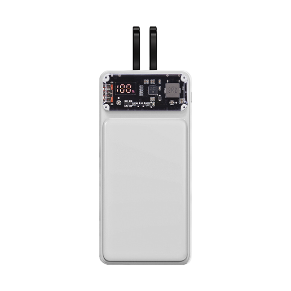 Winnetka Transparent Corded Power Bank 20000 - Winnetka Transparent Corded Power Bank 20000 - Image 6 of 9