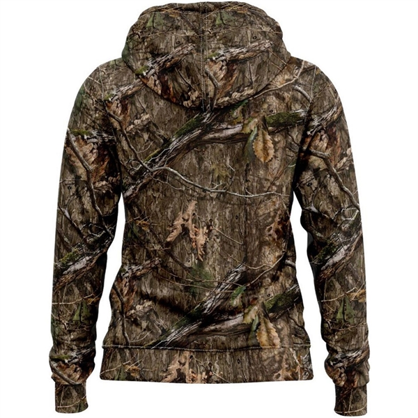 Mossy Oak® Women's 8.2 Oz Full Zip Hoodie w/ Kangaroo Pocket - Mossy Oak® Women's 8.2 Oz Full Zip Hoodie w/ Kangaroo Pocket - Image 3 of 4