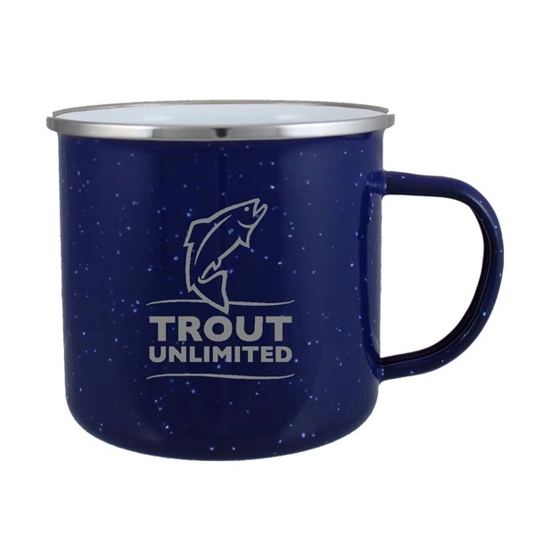 17 Ounce Enamel Steel Campfire Mug - 17 Ounce Enamel Steel Campfire Mug - Image 3 of 8