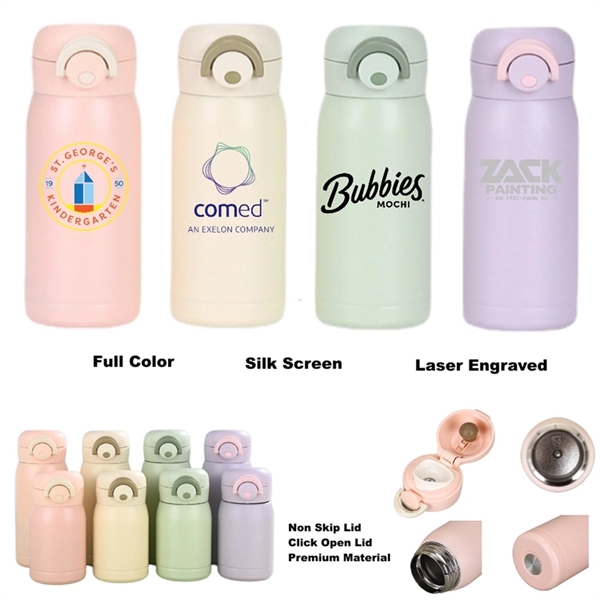 7/12 oz Mini Stainless Steel Insulated Thermal Water Bottle - 7/12 oz Mini Stainless Steel Insulated Thermal Water Bottle - Image 0 of 11