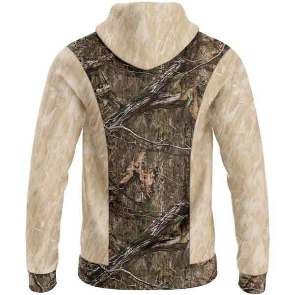 Mossy Oak® Men's 8.2 Oz. Polar Fleece Zipper Hoodie W Pocket - Mossy Oak® Men's 8.2 Oz. Polar Fleece Zipper Hoodie W Pocket - Image 4 of 6