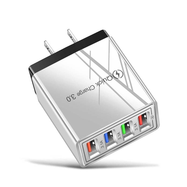 4 Port USB Wall Charger - 4 Port USB Wall Charger - Image 1 of 6