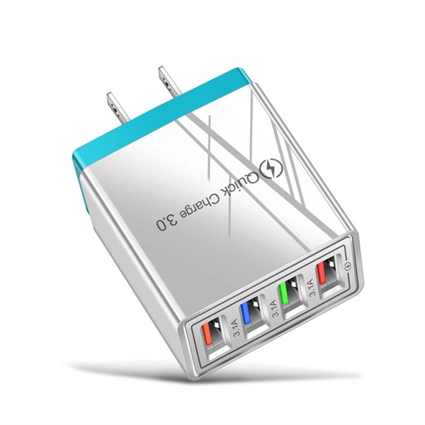 4 Port USB Wall Charger - 4 Port USB Wall Charger - Image 5 of 6