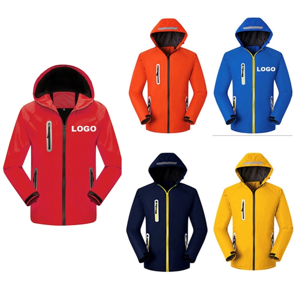 Custom Outdoor Venture Spring Jackets With Fleece Liner - Custom Outdoor Venture Spring Jackets With Fleece Liner - Image 0 of 2