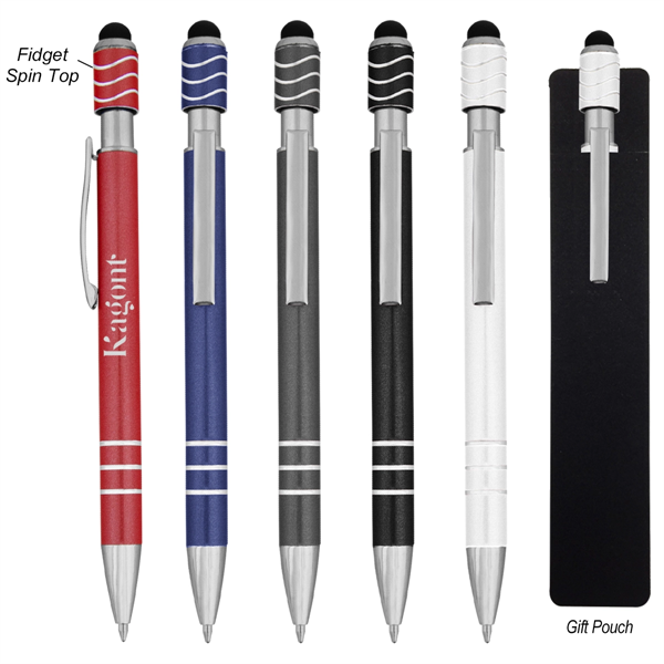 Spin Top Pen With Stylus - Spin Top Pen With Stylus - Image 0 of 10