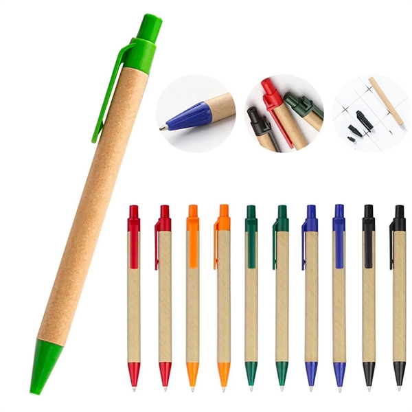 Eco-Friendly Kraft Paper Ballpoint Pen - Eco-Friendly Kraft Paper Ballpoint Pen - Image 0 of 8