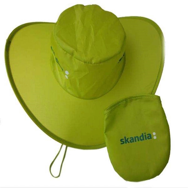 Polyester Foldable Cowboy Hat With Pouch - Polyester Foldable Cowboy Hat With Pouch - Image 5 of 6