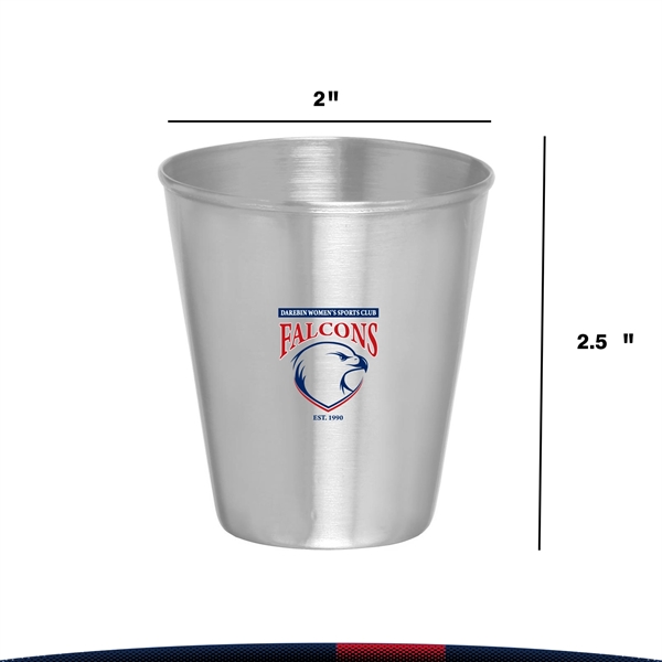 2.5 oz. Lisle Metal Shot Glasses - 2.5 oz. Lisle Metal Shot Glasses - Image 2 of 3