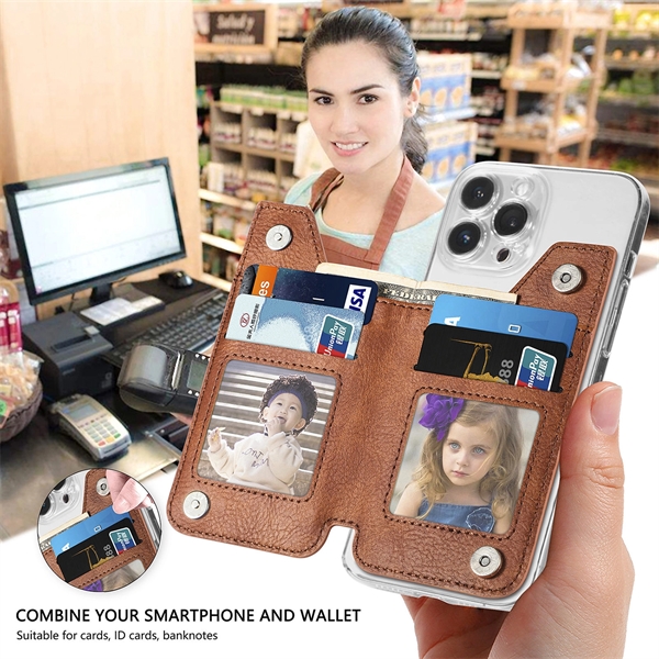 Mobile Phone Left And Right Flip Multiple Card Holder - Mobile Phone Left And Right Flip Multiple Card Holder - Image 2 of 9