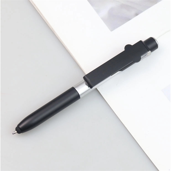 4-in-1 Phone Stand Stylus Pen with LED Light - 4-in-1 Phone Stand Stylus Pen with LED Light - Image 4 of 9