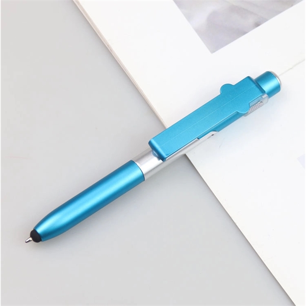 4-in-1 Phone Stand Stylus Pen with LED Light - 4-in-1 Phone Stand Stylus Pen with LED Light - Image 5 of 9