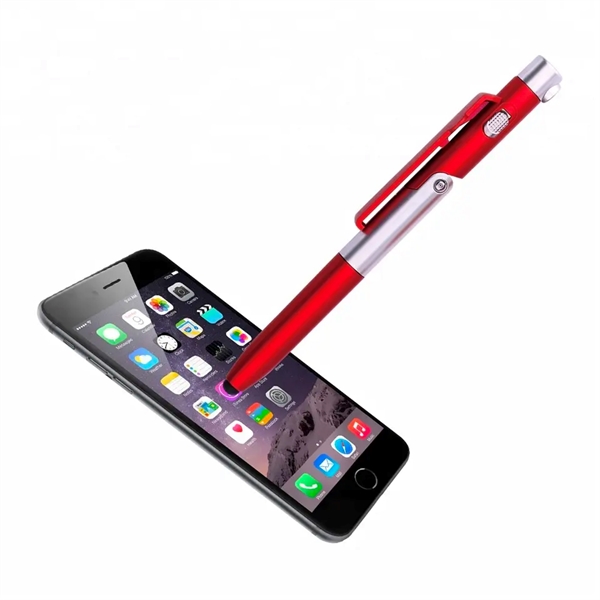 4-in-1 Phone Stand Stylus Pen with LED Light - 4-in-1 Phone Stand Stylus Pen with LED Light - Image 6 of 9
