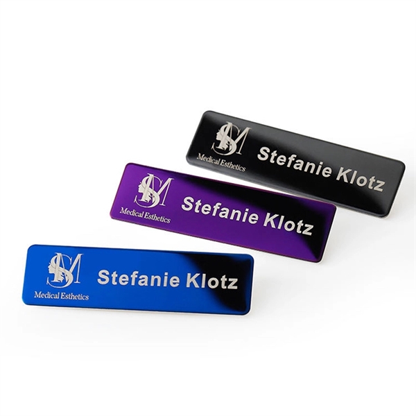 Stainless Steel Name Tag Badge - Stainless Steel Name Tag Badge - Image 1 of 11