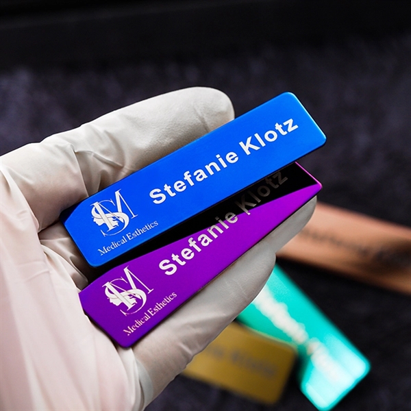 Stainless Steel Name Tag Badge - Stainless Steel Name Tag Badge - Image 5 of 11