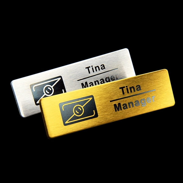 Stainless Steel Name Tag Badge - Stainless Steel Name Tag Badge - Image 9 of 11