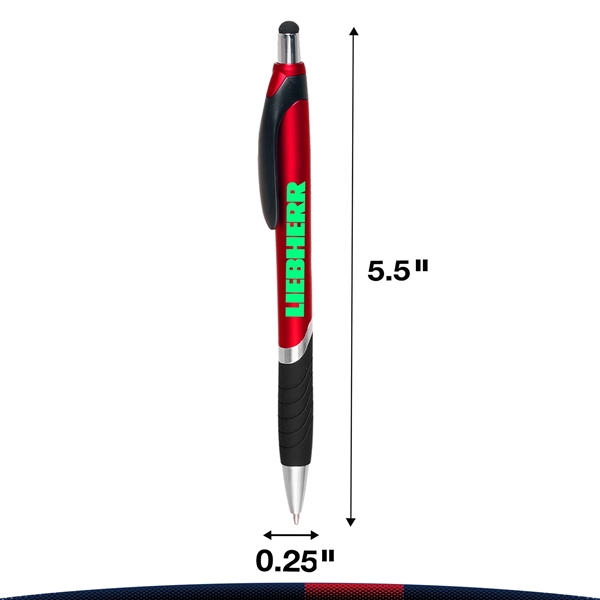 Kuma Plastic Pens with Screen Touch Stylus - Kuma Plastic Pens with Screen Touch Stylus - Image 2 of 8